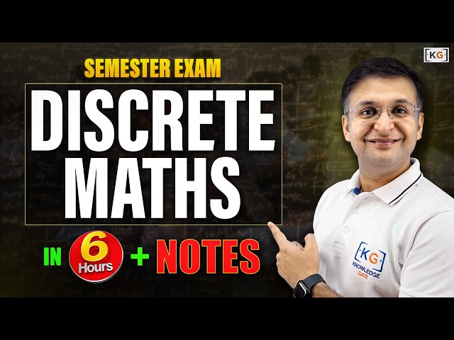 Complete DM Discrete Maths in one shot | Semester Exam | Hindi