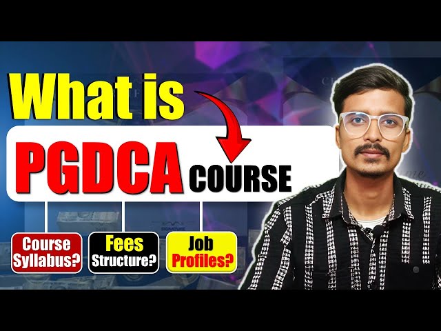 What is PGDCA Computer Course? | What is taught in PGDCA Course? [Hindi]
