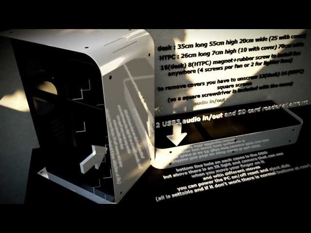 MeTaL desk and HTPC case idea