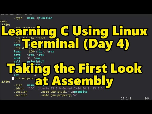 Decoding hello.s: C to Assembly Explained (#4)