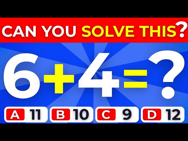 Math Quiz for Grade 1 | 20 Addition Quiz Exercises | Kids Quiz Win Win