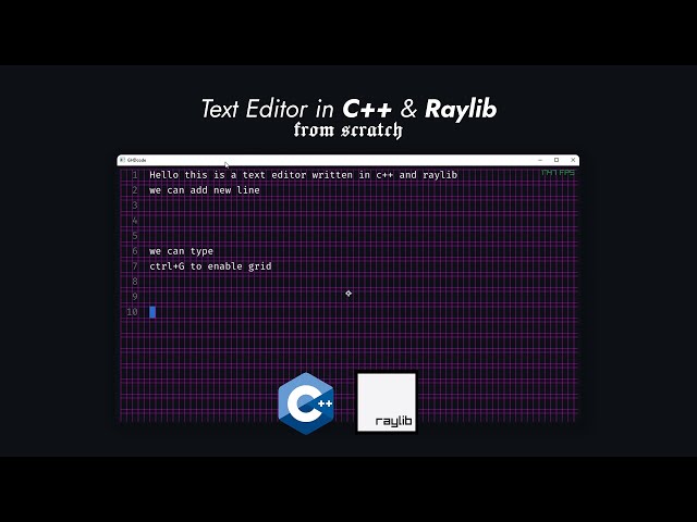 I Built a Text Editor from Scratch | C++ & Raylib