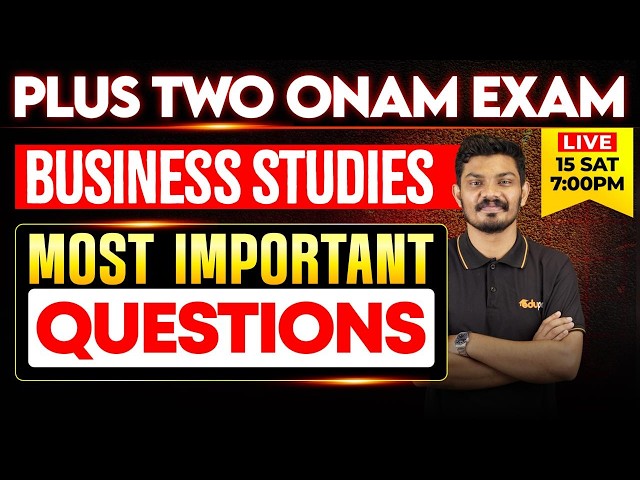 Plus Two onam exam Business Studies  Most Important Questions | Plus Two Commerce& Humanities