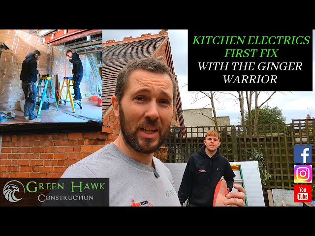 FIRST FIXING KITCHEN ELECTRICS #FIRSTFIX