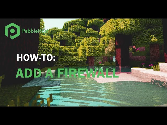 How to use the PebbleHost Firewall