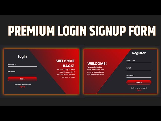 Premium Animated Login Sign-up Form 2026 || HTML CSS JavaScript Project | ASMR Coding