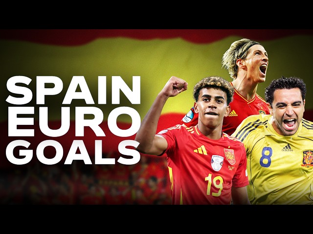 Every Spain Goal from Euro 2008, 2012 & 2024! 🇪🇸