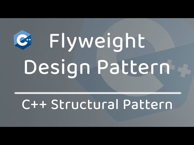 Flyweight design pattern in C++ | Flyweight pattern for interview preparation
