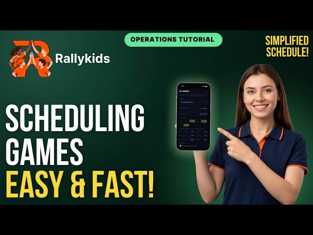 Rallykids Tutorial: Season & Tournament Scheduling