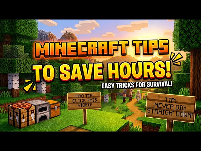 Use These Minecraft Tips to Save HOURS!