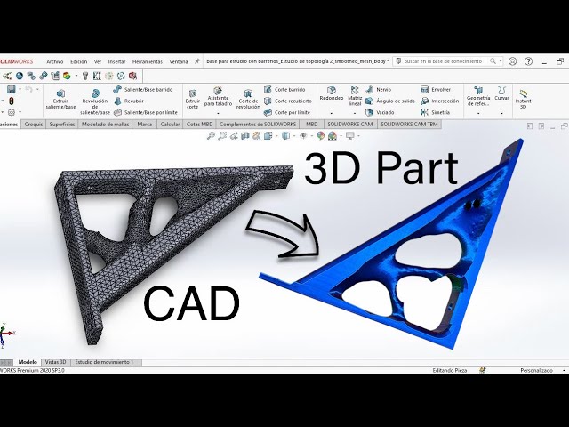 How to reduce material without losing strength (topology optimization)