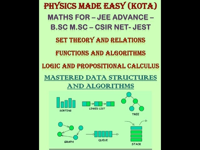 Functions & Algorithms; Logic and Propositional Calculus; Relations; data structures and algorithms;