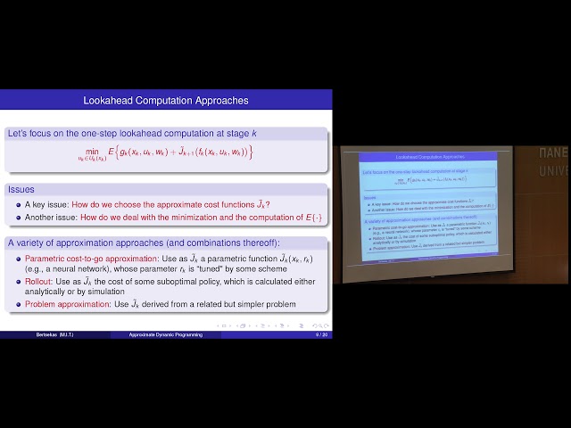 Approximate Dynamic Learning - Dimitri P. Bertsekas (Lecture 1, Part B)