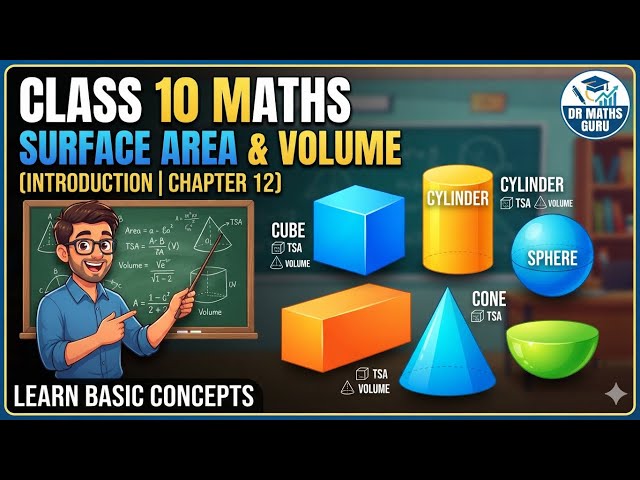 Introduction of Surface areas and volumes | chapter 12 | class 10  | basic concepts and formulas 