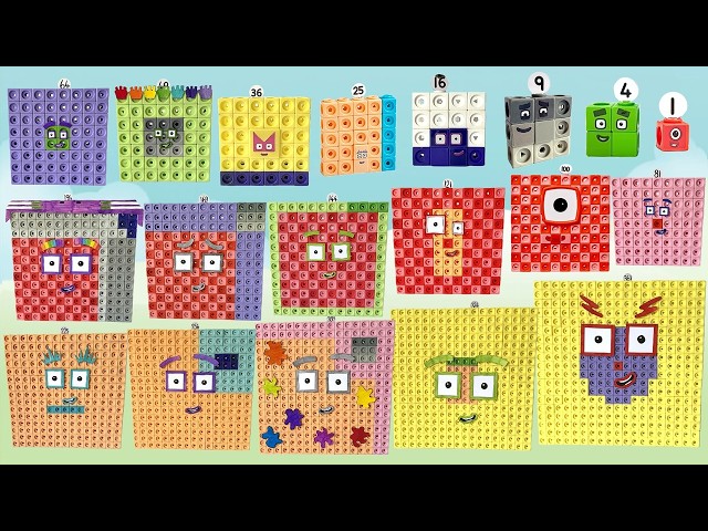 Numberblock Super Giant Square Club | Numberblock Mathlink Cubes 1-300+ | Square Numbers