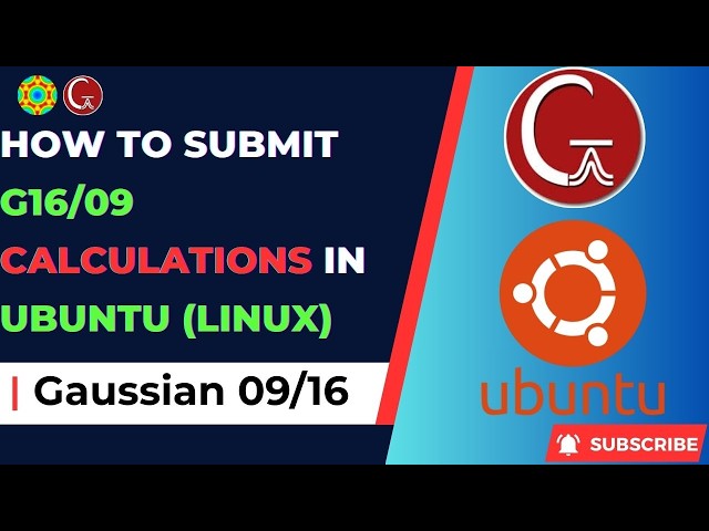 How to run Gaussian 16 via terminal in Ubuntu Linux