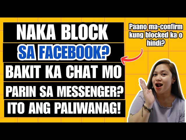 NAKA-BLOCK KA BA SA FACEBOOK? BAKIT NA CHA-CHAT MO PARIN SA MESSENGER? | Sarah Jane Semic