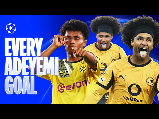 EVERY Karim Adeyemi Champions League Goal