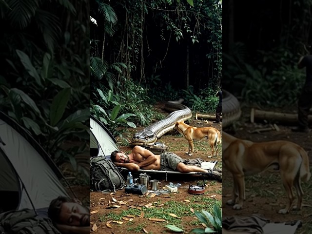 Giant Python Steals Pig While Dogs Watch in Shock 😱🐍