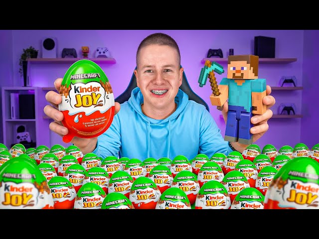 OTVARAMO 50 MINECRAFT KINDER JAJA !
