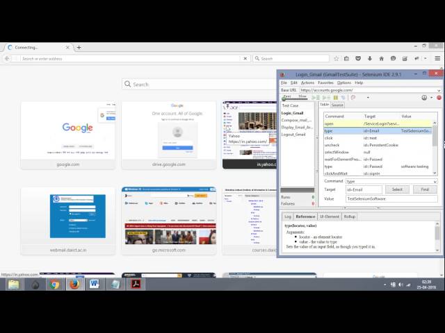 Selenium IDE - Demonstration