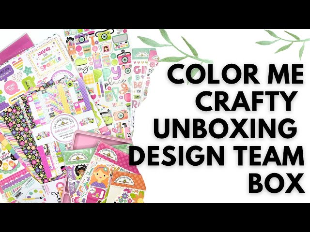 COLOR ME CRAFTY Doodlebugs Designs UNBOXING Design Team Box