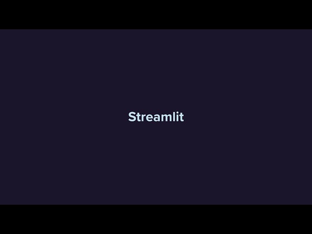 Python Streamlit Tutorial | Getting Started with Streamlit