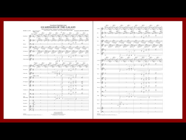 Guardians of the Galaxy (Soundtrack Highlights) | Arr. Michael Brown