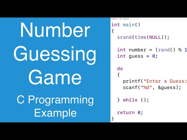 Number Guessing Game | C Programming Example
