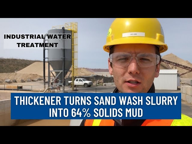 Industrial Wastewater Clarifier at a Sand & Gravel Producer - Clearwater's CW1400HC
