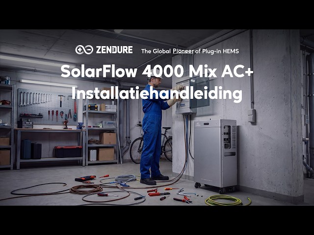 Zendure SolarFlow 4000 Mix AC+ Installatie: Stap-voor-stap