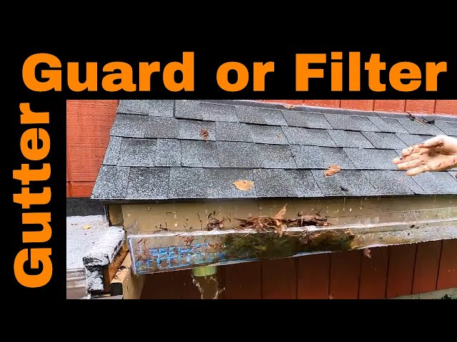 What works the best - GUTTER STRAINER OR GUTTER GUARD? - unbelievable results
