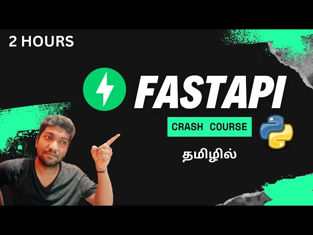 FastAPI Crash Course in Tamil 🔥 | Build REST API with Python, SQLAlchemy, PostgreSQL (Full Project)