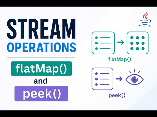 Java Stream Operations Explained | flatMap() vs peek() with Hands-on Examples |Java Streams Tutorial