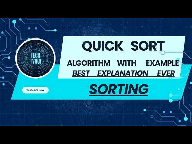Quick Sort: Algorithm with Example | Full Explanation in Detail | Best Explanation Ever in Hindi
