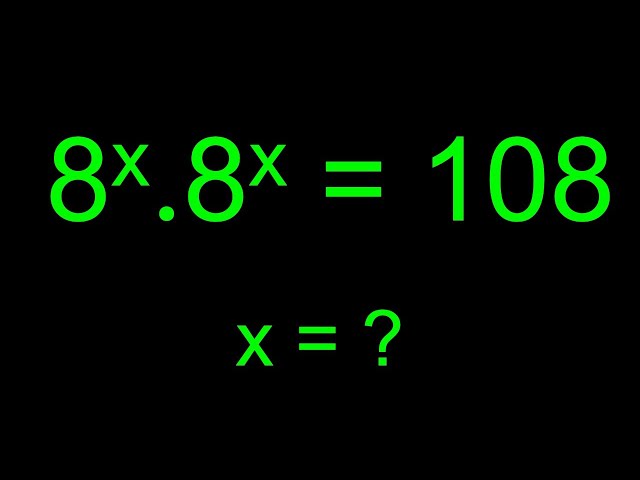Germany | Can you solve this problem? | How to solve exponential equation | Math Olympiad