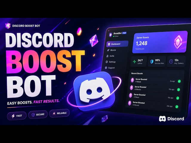 NEW [Updated] Best Free Discord Server Boosting Bot | Crazy 2026 Boost Bot!