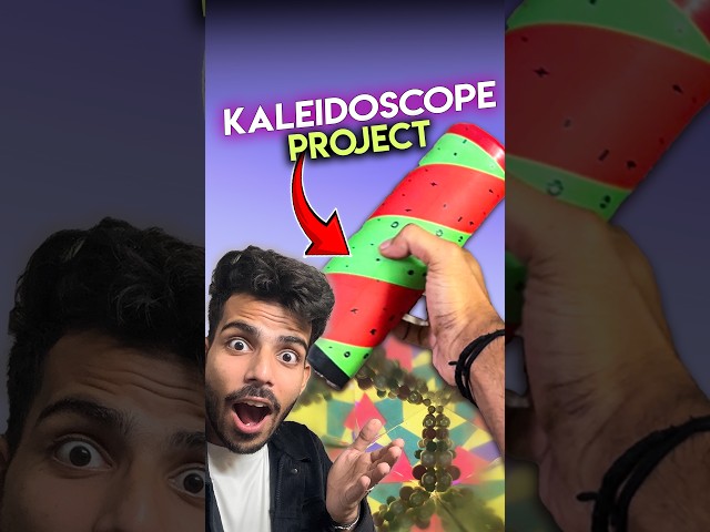 DIY KALEIDOSCOPE | School Project at home #diycrafts #creative #schoolproject
