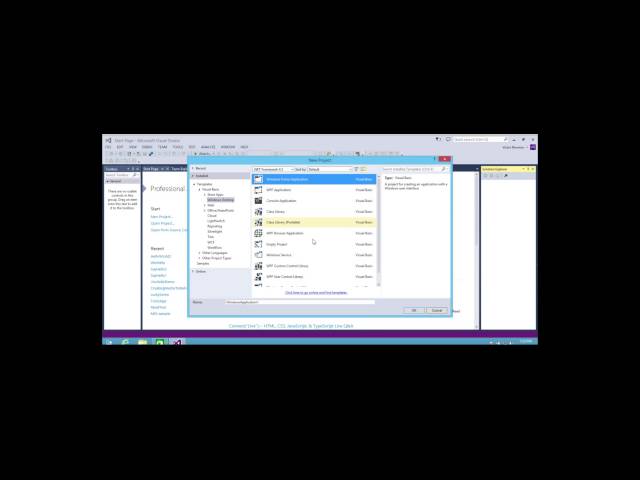 Visual Basic 2013 introduction