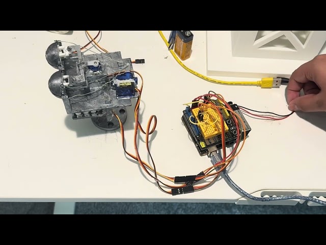 Upgraded to Endo-01 V2! 🤖 Eye mechanisms #Endo01 #Maker #FiveNightsAtFreddys #Robotics #DIY