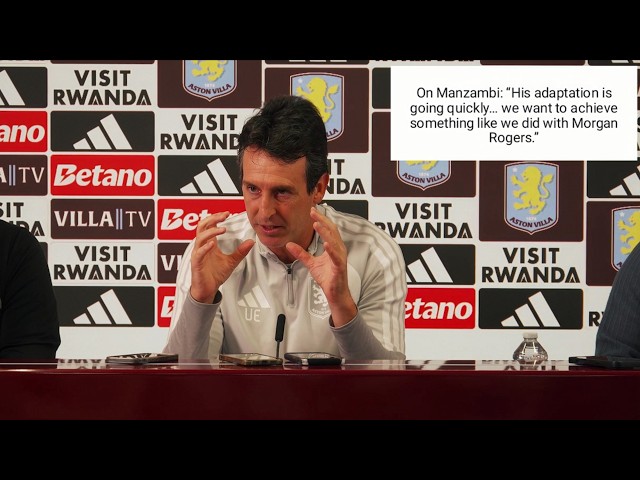 WE ARE REALLY IMPROVING… BUT STILL NOT AT LAST YEAR’S LEVEL! — Unai Emery | Newcastle vs Aston Villa