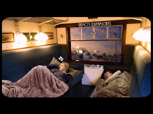 You're on the train to Hogwarts with Harry & Hermione (Oldies music, rain on window) ASMR