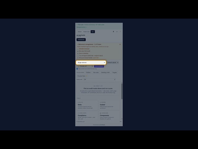 WCAGcheckr Tutorial — Dev Mode: The Full 72-State Accessibility Auditor