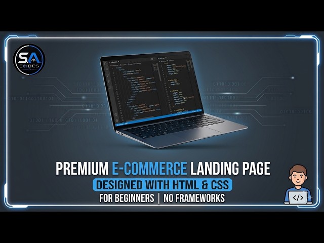 E-Commerce Landing Page with HTML & CSS | HTML or CSS Se E-Commerce Website Ka Landing Page banaye