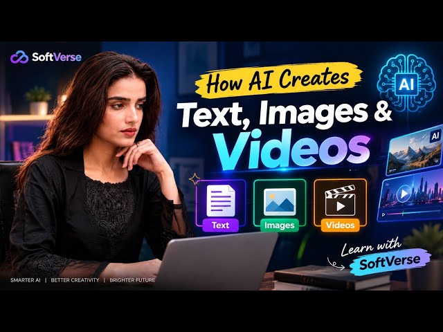 How AI Creates Text, Images & Videos | Generative AI Explained for Beginners