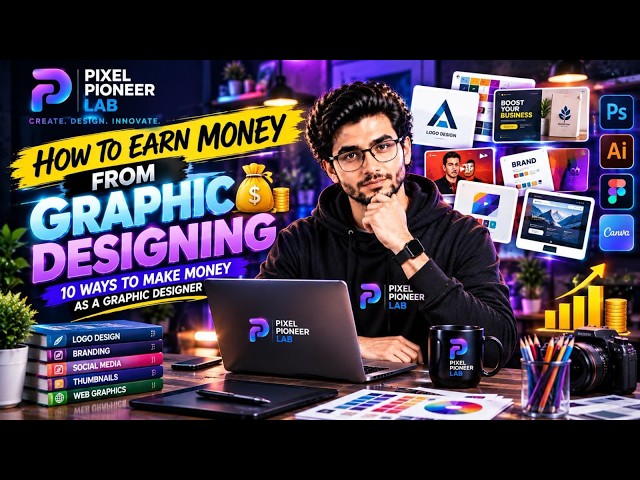 How to Earn Money From Graphic Design in 2026 💰 | 10 Ways to Make Money