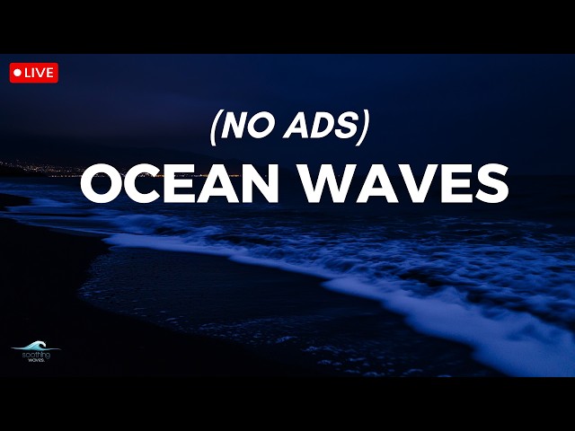 🔴 Ocean Waves for Deep Sleep | Ocean Sounds for Full Night Rest With A Dark Screen And Rolling Waves