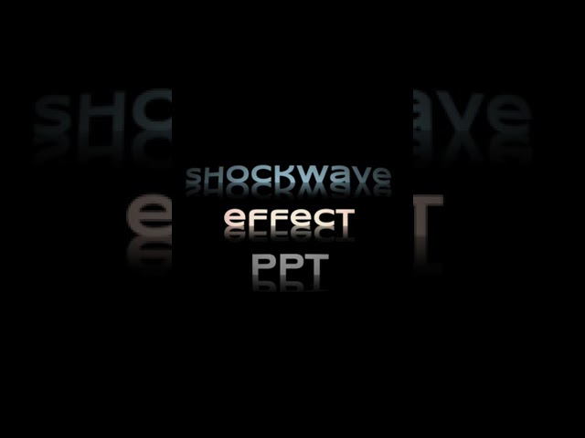 Shockwave text effect animation tutorial in Powerpoint using Ripple transitions (advanced)