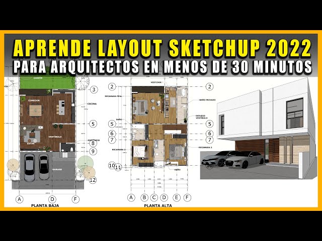 SKETCHUP LAYOUT IN UNDER 30 MINUTES | PRESENTATION ARCHITECTURAL PLANS