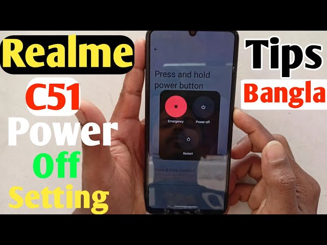 How To Realme C51 Power Off Button Setting✅Switch Off😲(Uzzol Technology)